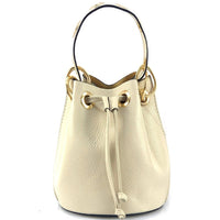 Eileen Leather Bucket Bag: A Burst of Color for Everyday Adventures - Leather Italiano