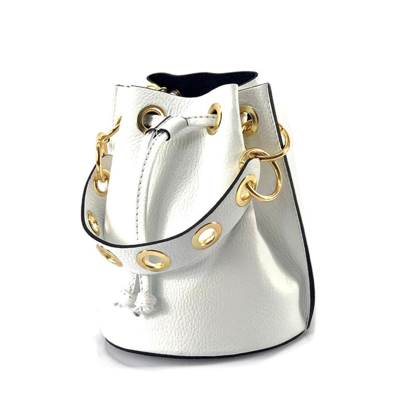 Eileen Leather Bucket Bag: A Burst of Color for Everyday Adventures - Leather Italiano