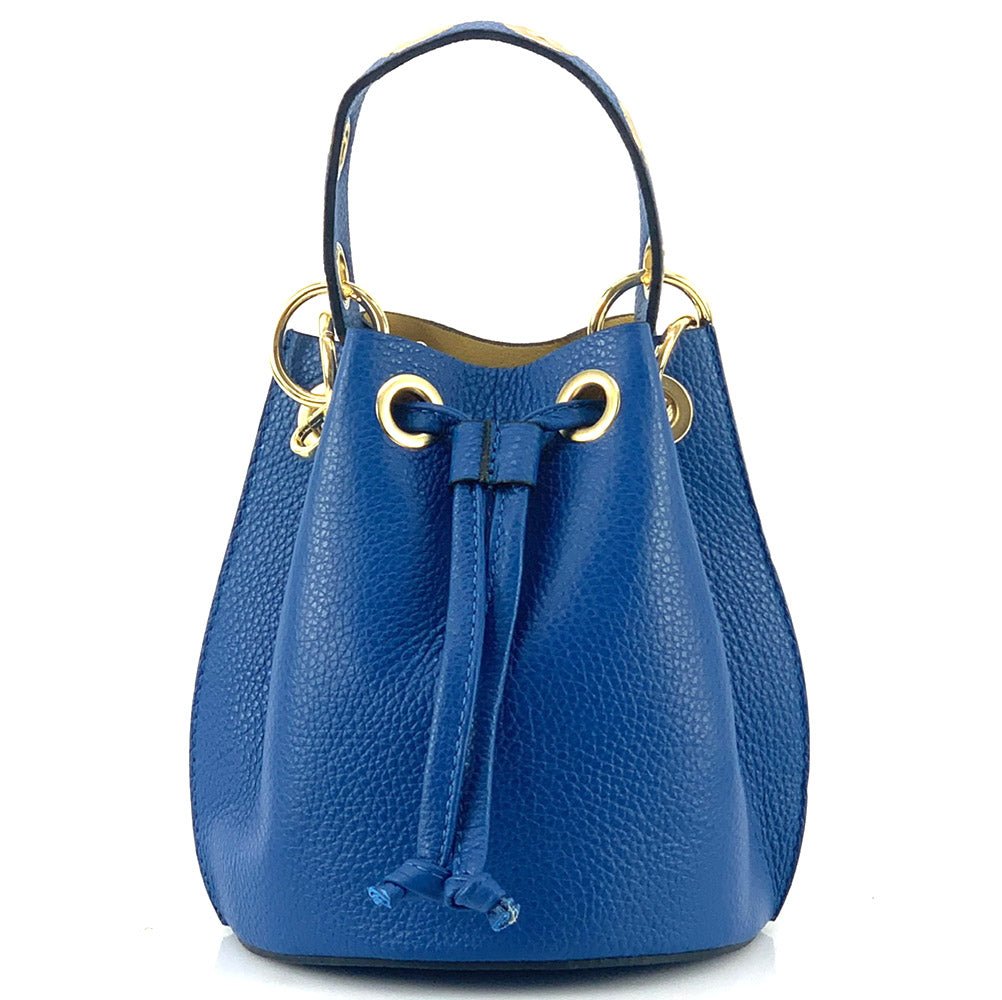 Eileen Leather Bucket Bag: A Burst of Color for Everyday Adventures - Leather Italiano