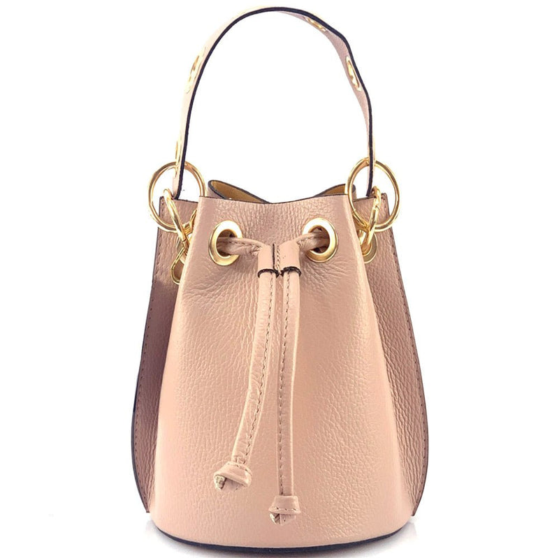 Eileen Leather Bucket Bag: A Burst of Color for Everyday Adventures - Leather Italiano