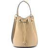 Eileen Leather Bucket Bag: A Burst of Color for Everyday Adventures - Leather Italiano