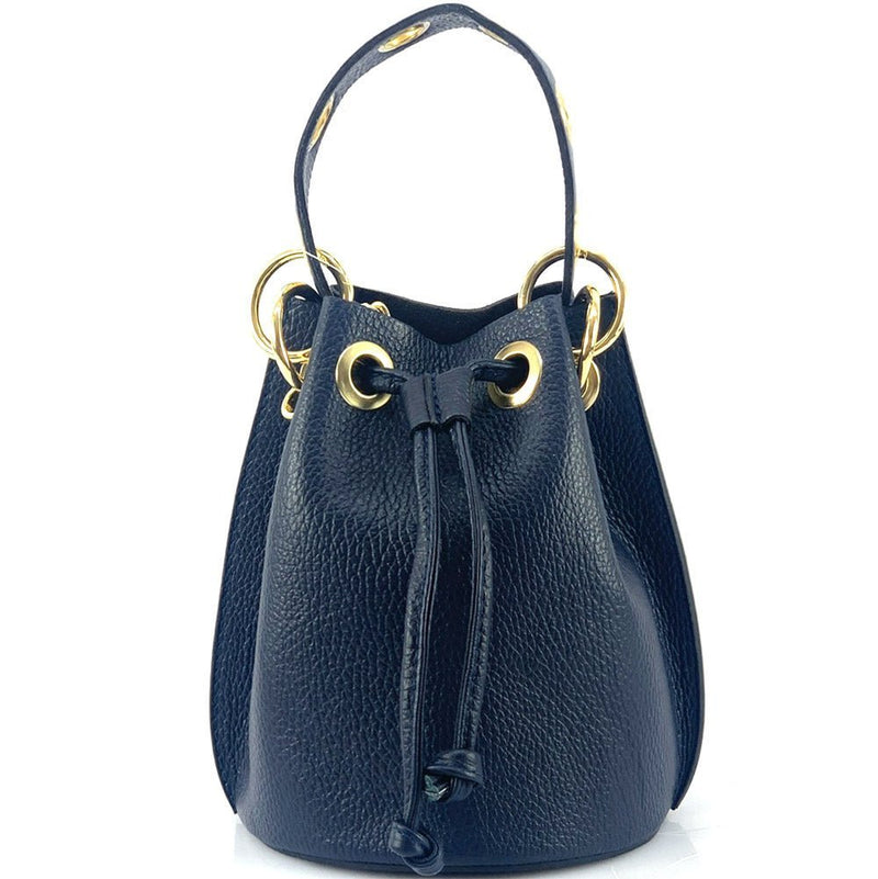 Eileen Leather Bucket Bag: A Burst of Color for Everyday Adventures - Leather Italiano