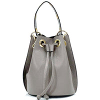 Eileen Leather Bucket Bag: A Burst of Color for Everyday Adventures - Leather Italiano