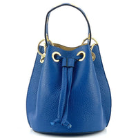 Eileen Leather Bucket Bag: A Burst of Color for Everyday Adventures - Leather Italiano