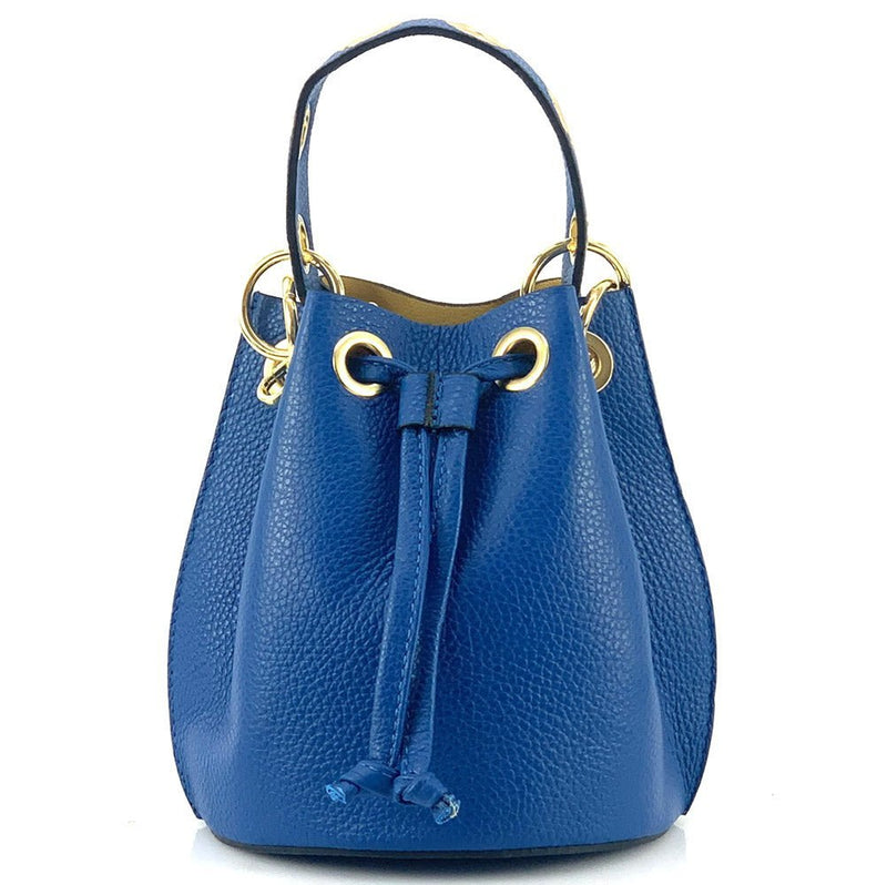 Eileen Leather Bucket Bag: A Burst of Color for Everyday Adventures - Leather Italiano