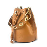 Eileen Leather Bucket Bag: A Burst of Color for Everyday Adventures - Leather Italiano