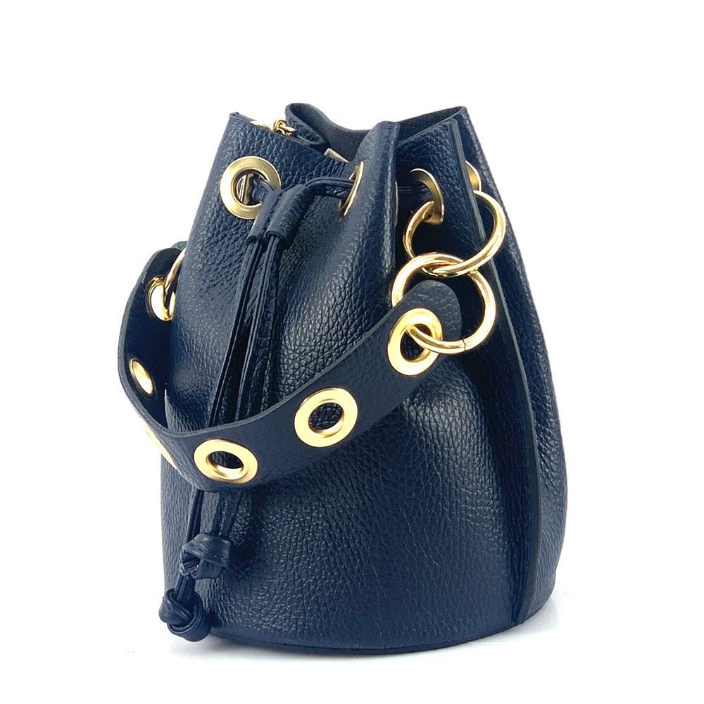 Eileen Leather Bucket Bag: A Burst of Color for Everyday Adventures - Leather Italiano