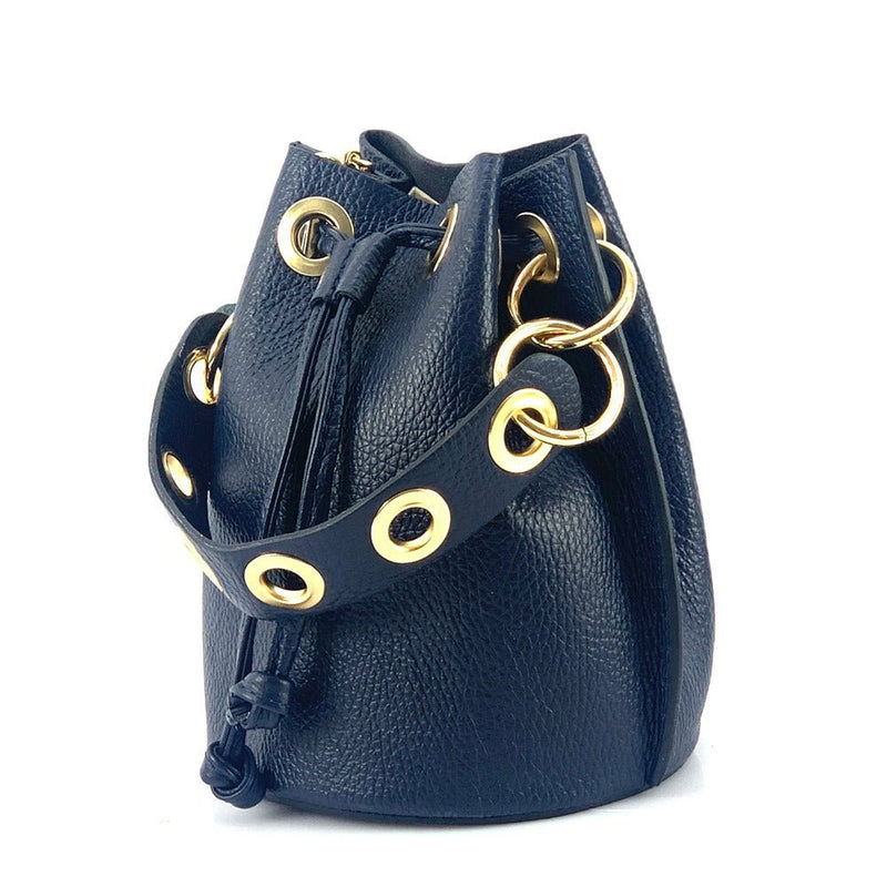 Eileen Leather Bucket Bag: A Burst of Color for Everyday Adventures - Leather Italiano