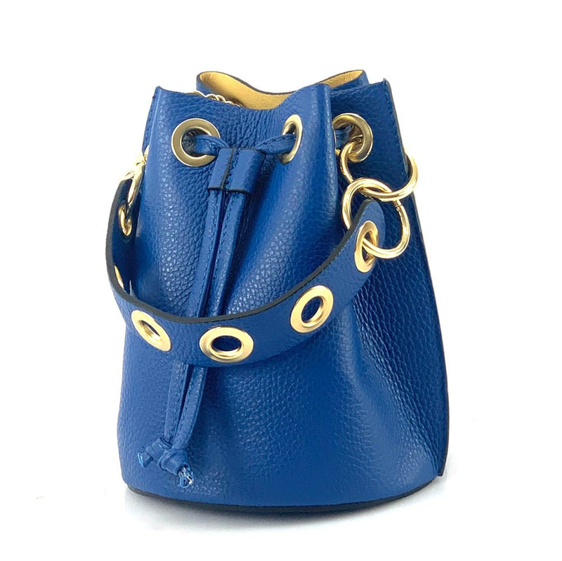 Eileen Leather Bucket Bag: A Burst of Color for Everyday Adventures - Leather Italiano