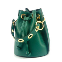 Eileen Leather Bucket Bag: A Burst of Color for Everyday Adventures - Leather Italiano