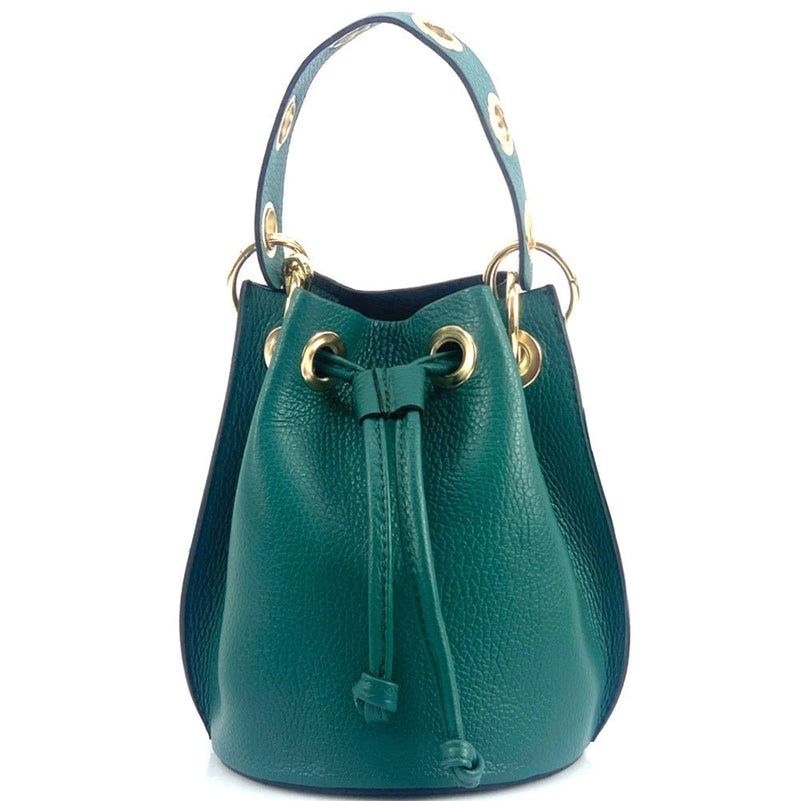 Eileen Leather Bucket Bag: A Burst of Color for Everyday Adventures - Leather Italiano