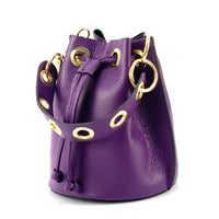 Eileen Leather Bucket Bag: A Burst of Color for Everyday Adventures - Leather Italiano