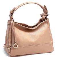 Elena Hobo Italian Leather Shoulder Bag – Soft Everyday Elegance for Women - Leather Italiano