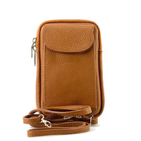 Elettra Leather iPhone Case in Tan - Classic and Chic