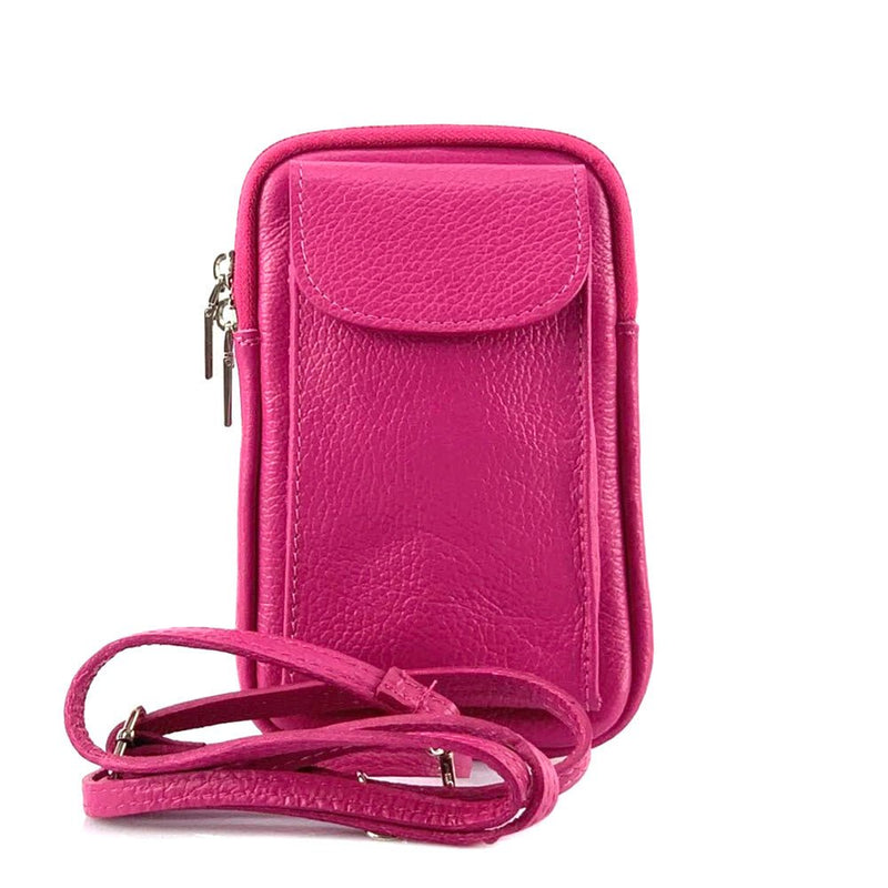 Elettra Leather iPhone Case in Pink - Stylish and Feminine