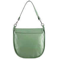 Elisa Italian Calfskin Leather Shoulder Bag – Elegant Tassel Detail & Versatile Strap - Leather Italiano