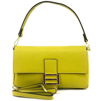 Elisabetta Calfskin Leather Shoulder Bag: Spacious - Leather Italiano