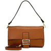 Elisabetta Calfskin Leather Shoulder Bag: Spacious - Leather Italiano