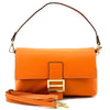 Elisabetta Calfskin Leather Shoulder Bag: Spacious - Leather Italiano
