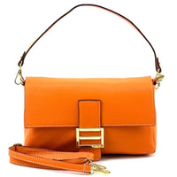 Elisabetta Calfskin Leather Shoulder Bag: Spacious - Leather Italiano