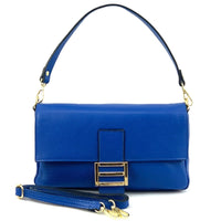 Elisabetta Calfskin Leather Shoulder Bag: Spacious - Leather Italiano