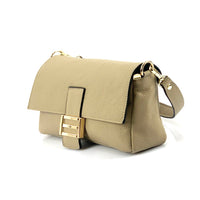 Elisabetta Calfskin Leather Shoulder Bag: Spacious - Leather Italiano