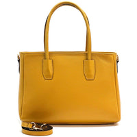 Elisenta Italian Leather Bag – Elegant Structured Handbag for Women - Leather Italiano