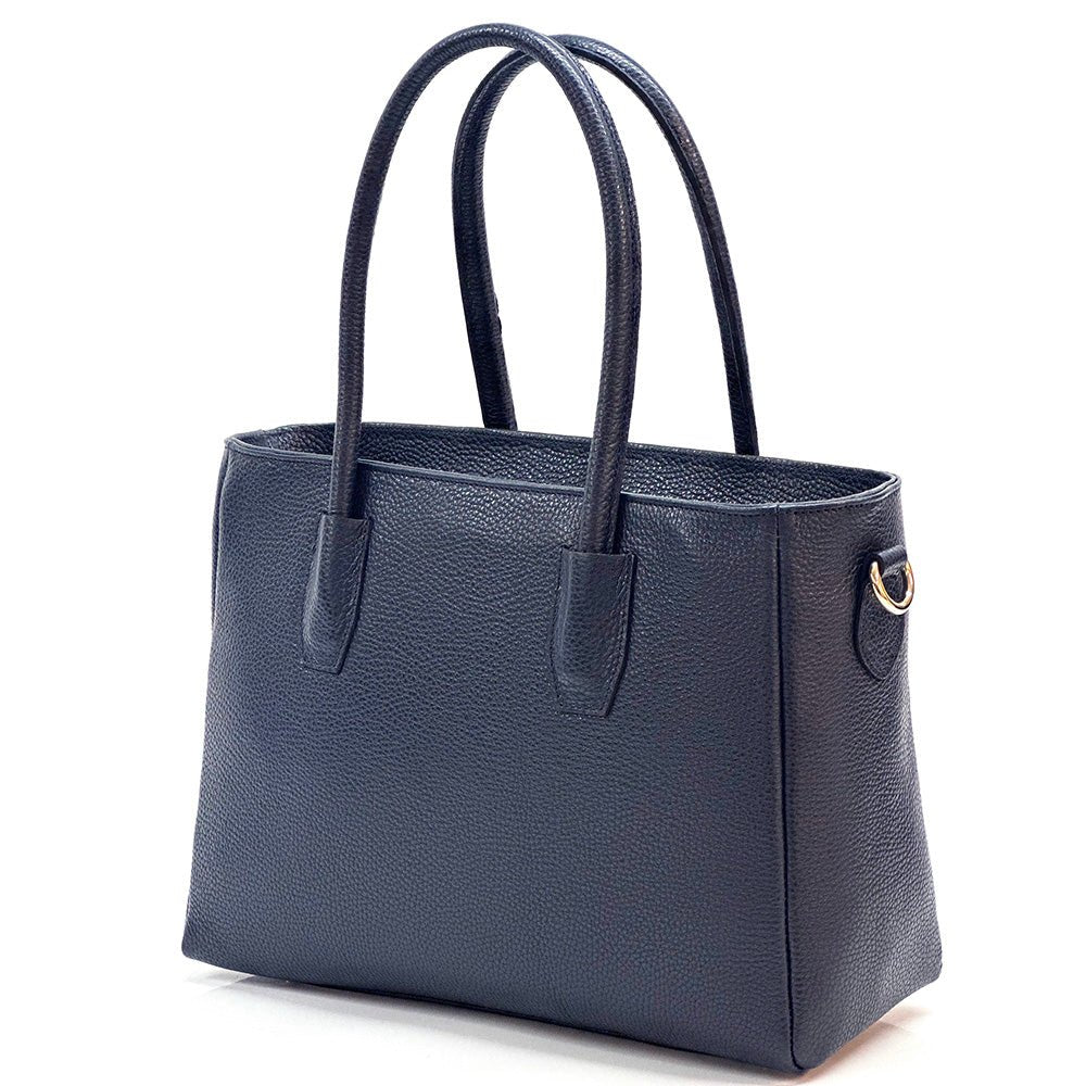 Elisenta Italian Leather Bag – Elegant Structured Handbag for Women - Leather Italiano