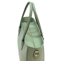 Elisenta Italian Leather Bag – Elegant Structured Handbag for Women - Leather Italiano