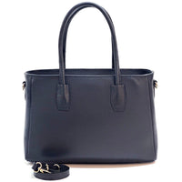 Elisenta Italian Leather Bag – Elegant Structured Handbag for Women - Leather Italiano