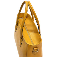 Elisenta Italian Leather Bag – Elegant Structured Handbag for Women - Leather Italiano