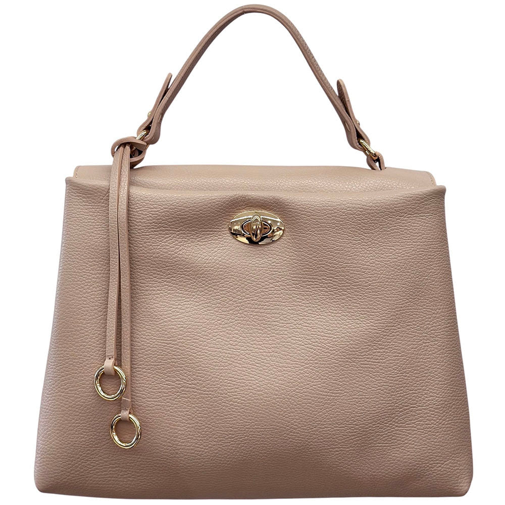 Elowen Italian leather top handle handbag