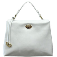 Elowen Italian Leather Top Handle Handbag - Leather Italiano