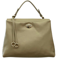Elowen Italian Leather Top Handle Handbag - Leather Italiano