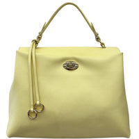 Elowen Italian Leather Top Handle Handbag - Leather Italiano