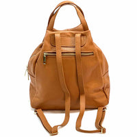 Elva Italian Pebbled Leather Backpack – Women’s Elegant Everyday Bag (Handmade in Florence) - Leather Italiano