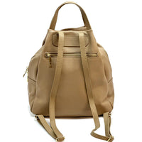 Elva Italian Pebbled Leather Backpack – Women’s Elegant Everyday Bag (Handmade in Florence) - Leather Italiano