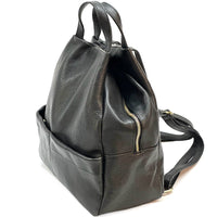 Elva Italian Pebbled Leather Backpack – Women’s Elegant Everyday Bag (Handmade in Florence) - Leather Italiano