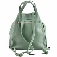 Elva Italian Pebbled Leather Backpack – Women’s Elegant Everyday Bag (Handmade in Florence) - Leather Italiano
