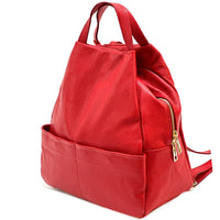 Elva Italian Pebbled Leather Backpack – Women’s Elegant Everyday Bag (Handmade in Florence) - Leather Italiano