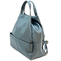 Elva Italian Pebbled Leather Backpack – Women’s Elegant Everyday Bag (Handmade in Florence) - Leather Italiano