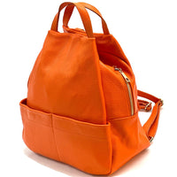 Elva Italian Pebbled Leather Backpack – Women’s Elegant Everyday Bag (Handmade in Florence) - Leather Italiano