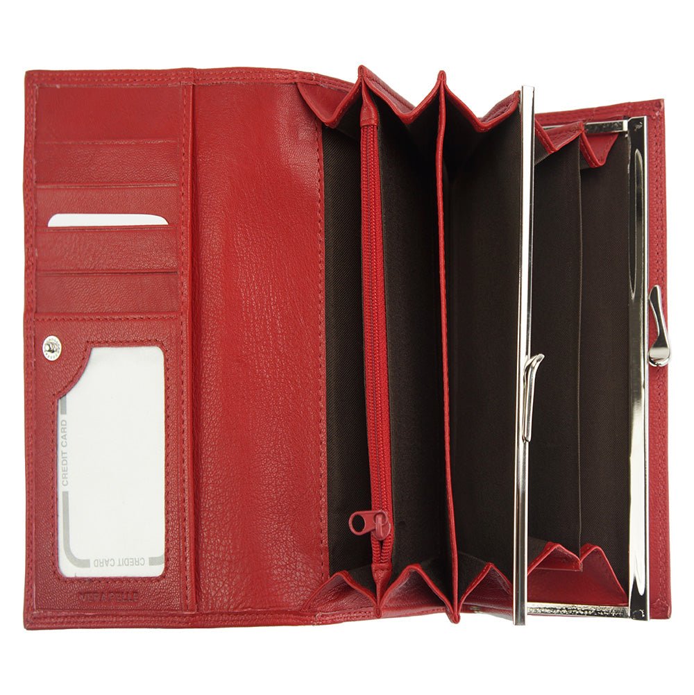 Emilie leather wallet - Leather Italiano