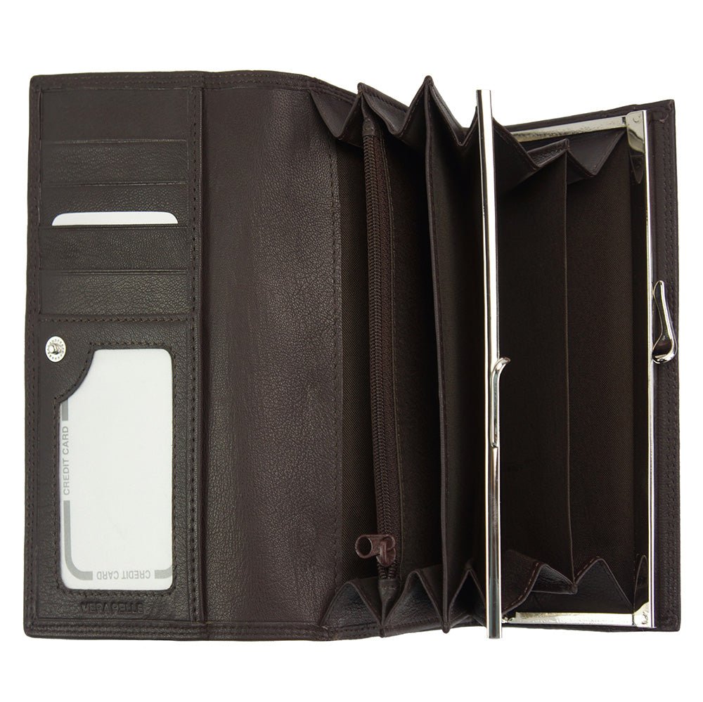 Emilie leather wallet - Leather Italiano