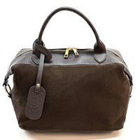 Emma Leather Boston Bag - Leather Italiano