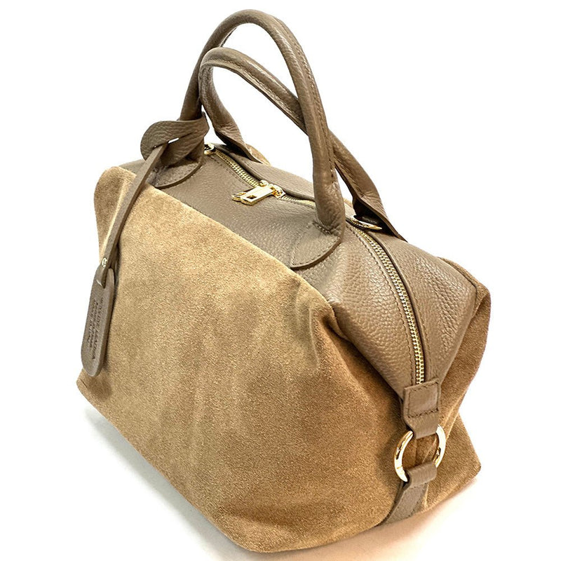 Emma Leather Boston Bag - Leather Italiano