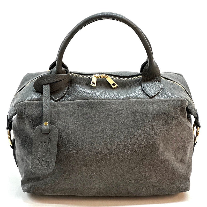 Emma Leather Boston Bag - Leather Italiano