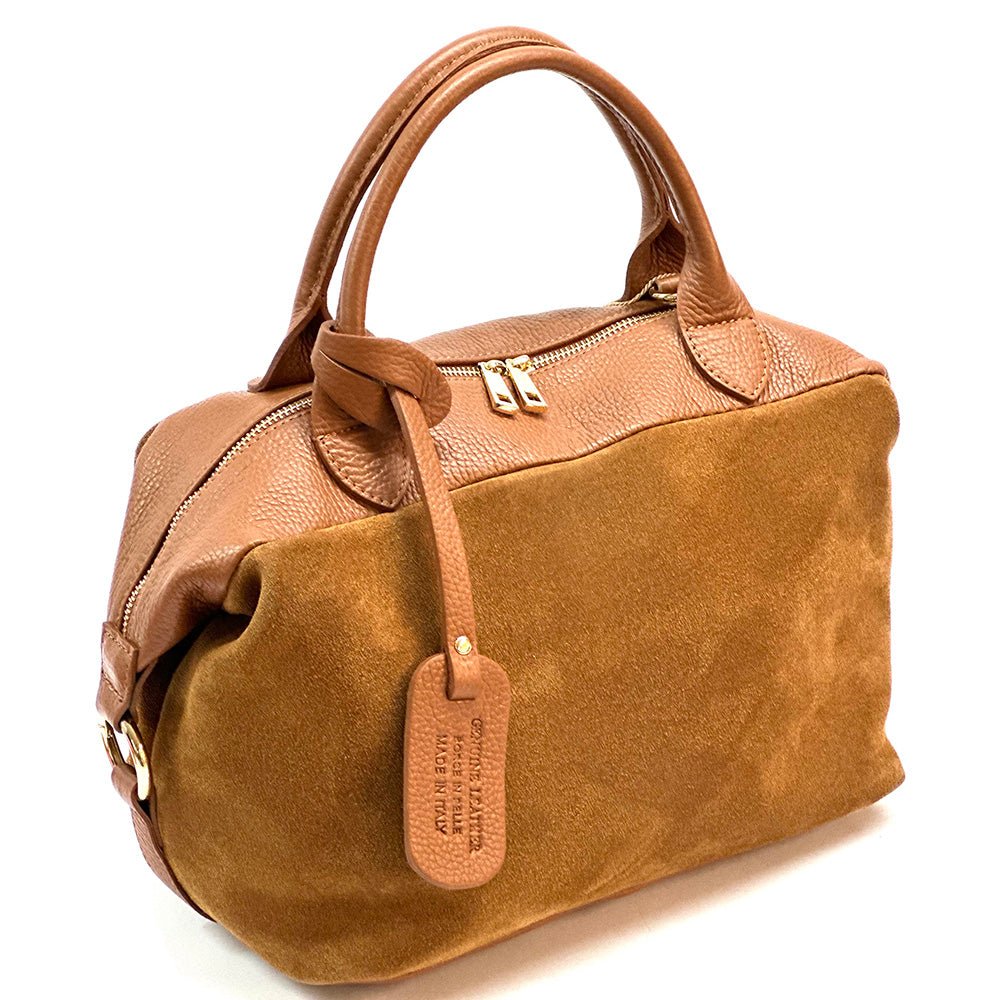 Emma Leather Boston Bag - Leather Italiano