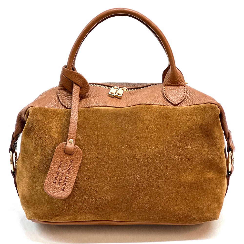Emma Leather Boston Bag - Leather Italiano