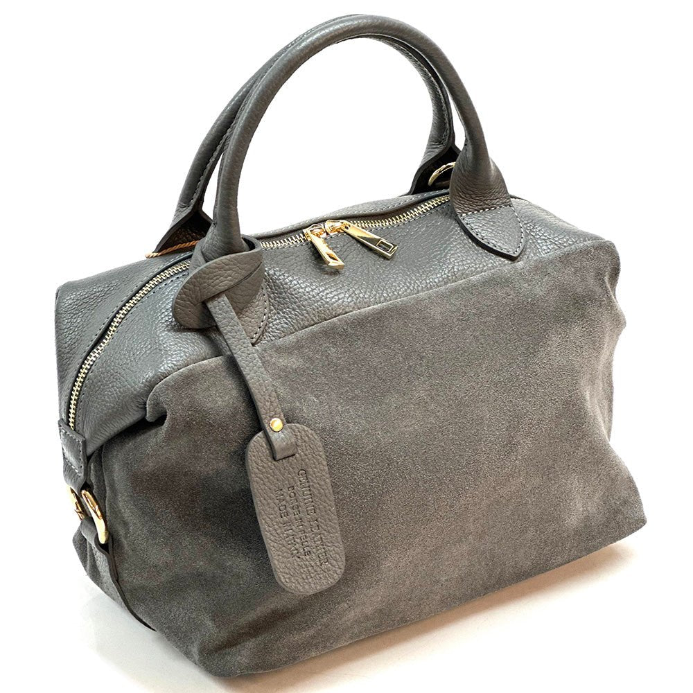 Emma Leather Boston Bag - Leather Italiano